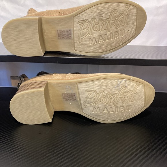 Blowfish Malibu Beam Chelsea Boots Sz 8 Brown Suede Casual Block Heels‎ - Picture 8 of 8